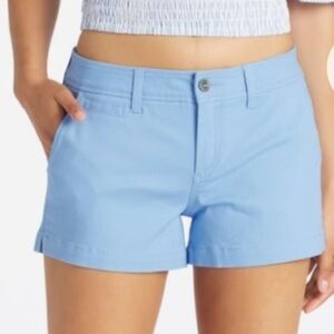 Market & Spruce Margaux Elastic Back Traveler MidRise Short Blue 10 New With Tag